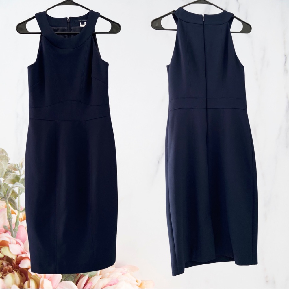 French Connection Navy Blue Dress